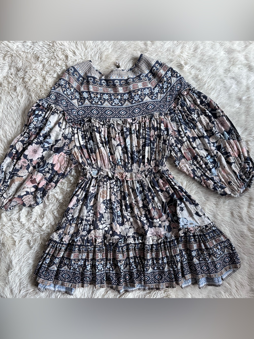 Spell & the Gypsy Amethyst Play Dress in Nightfall Print Boho Size M - Picture 13 of 15